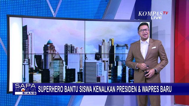 Kreatif! 'Superhero' di SDN Jateng Kenalkan Prabowo & Gibran ke Siswa-Ganti Foto Jokowi di Kelas