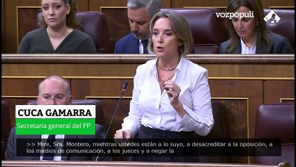 Cuca Gamarra: "Mientras ustedes están a lo suyo son los españoles los que sufren las consecuencias"
