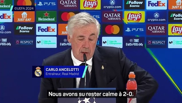 Ancelotti : Notre meilleure deuxième mi-temps de la saison