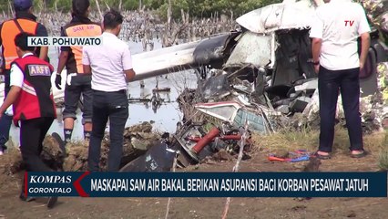 Maskapai Sam Air Bakal Berikan Asuransi Bagi Korban Pesawat Jatuh di Pohuwato