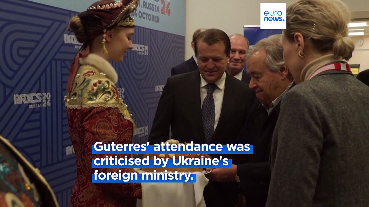 UN’s Guterres arrives in Russia for controversial BRICS summit