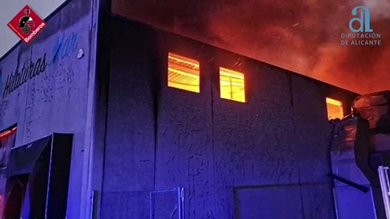 Incendio en Banyeres de Mariola