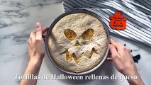 Tortillas de Halloween rellenas de queso (Halloween)