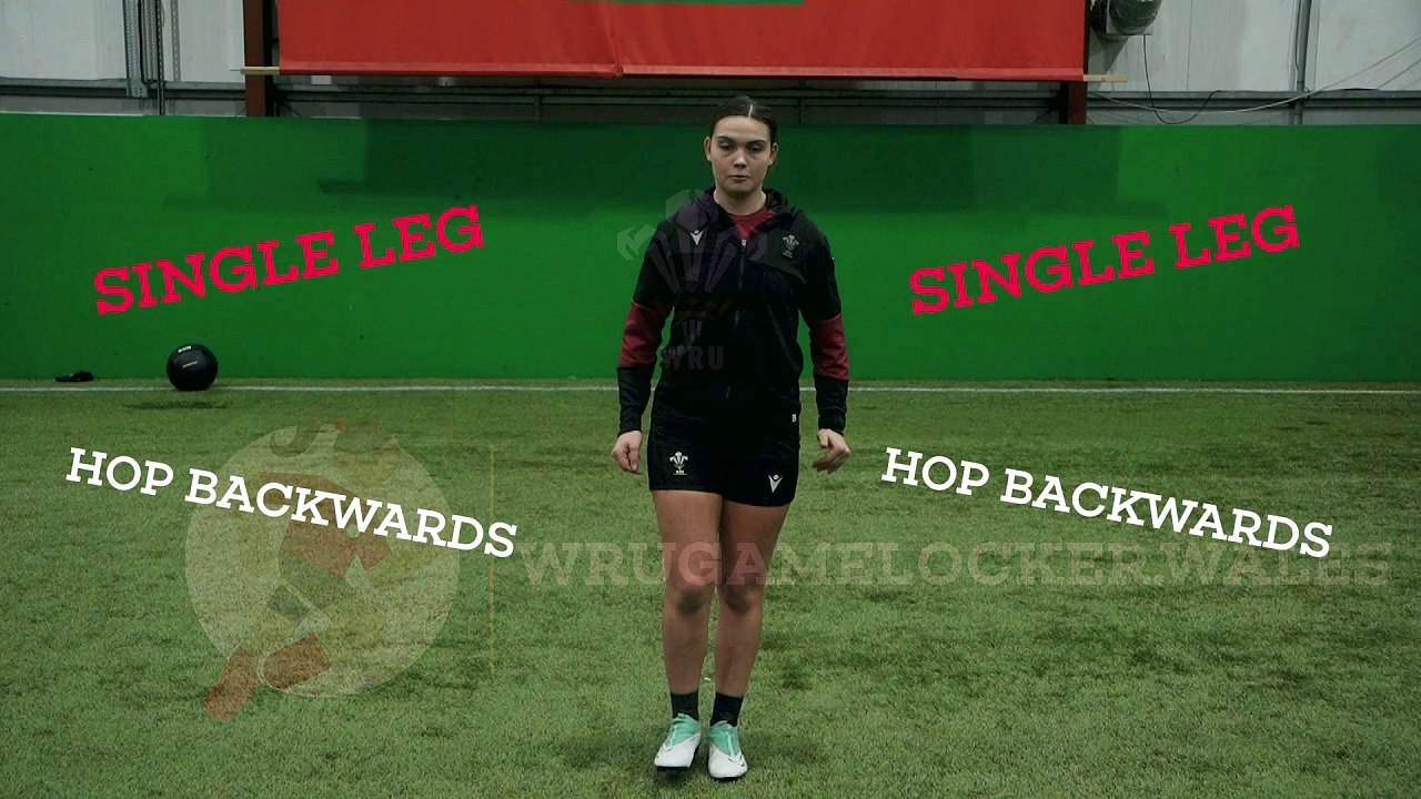 Single Leg Hop Backwards