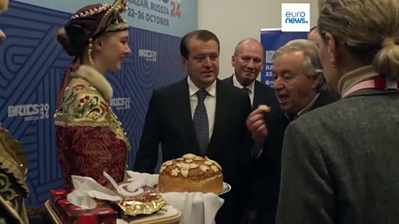 Guterres arriva in Russia per il vertice dei Brics suscitando le critiche dell'Ucraina