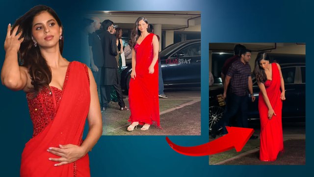 Suhana Khan का saree पहन चलना मुश्किल, Manish Malhotra की Diwali party में दिखी परेशान ! | FilmiBeat