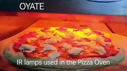 220v 500w carbon fiber filament infrared heating tube used in the Pizza Oven
