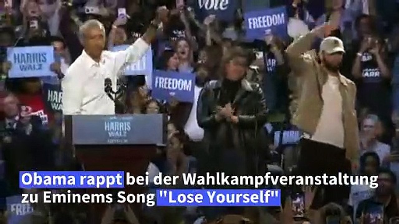 US-Wahlkampf: Obama rappt mit Eminem