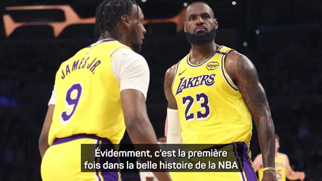 Lakers - LeBron James et sa première avec son fils : "Je ne l'oublierai jamais"