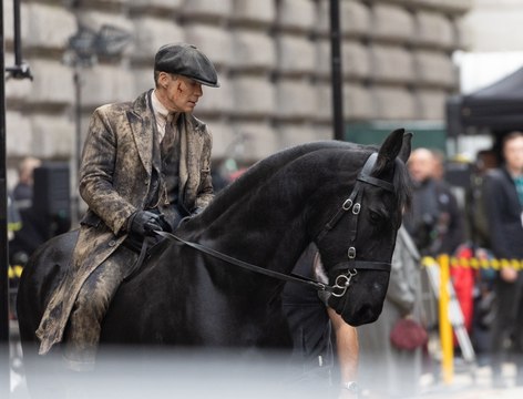 Cillian Murphy spotted filming Peaky Blinders movie in Birmingham