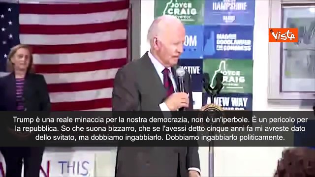 Biden su Trump: Minaccia democrazia, dobbiamo ingabbiarlo... Politicamente