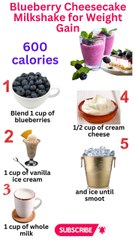 blueberry cheesecake milkshake for waight gain 80smentor