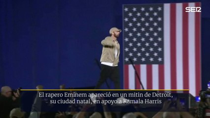 Eminem y Obama se juntan en Detroit para apoyar a Kamala Harris
