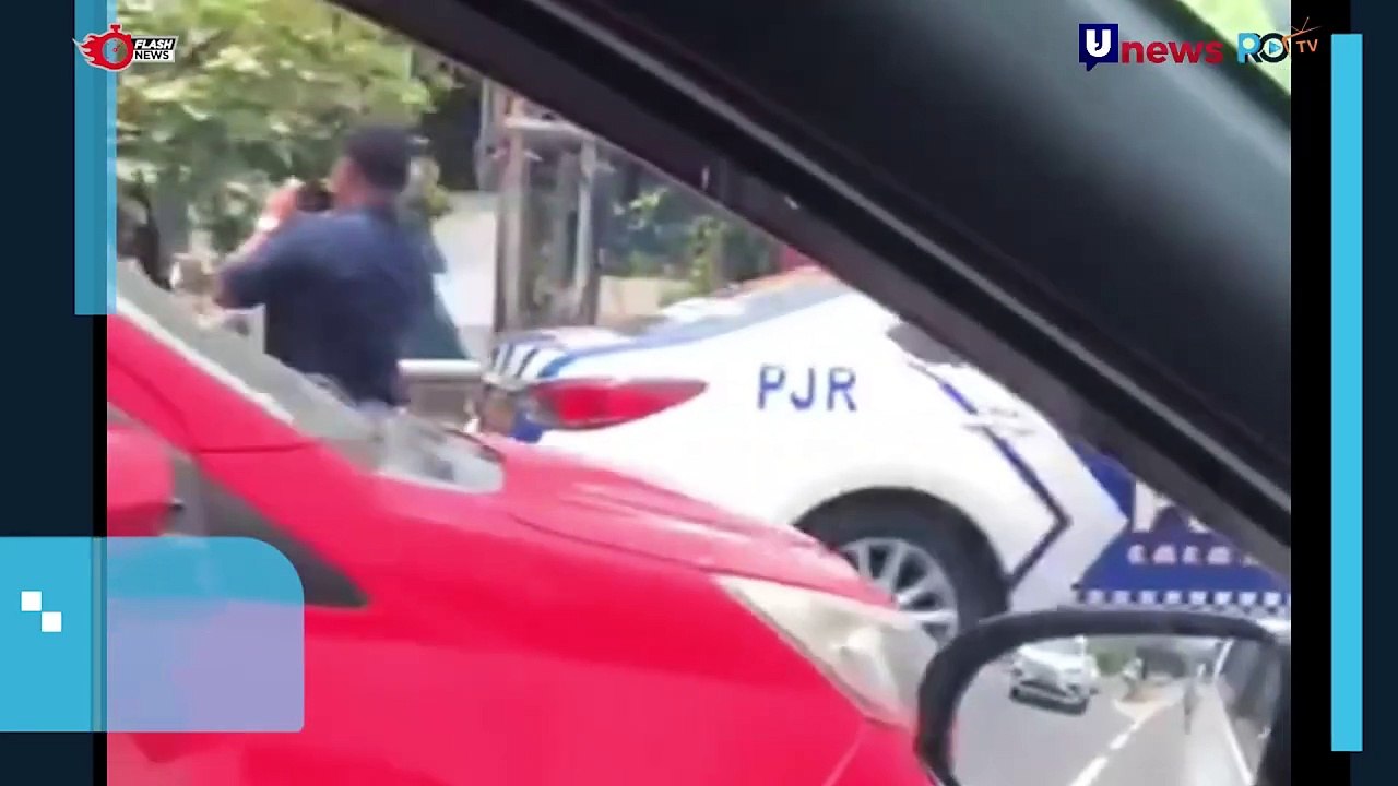 Polisi Kena Hukum " Squat Jump" dari Atasan di Pinggir Tol