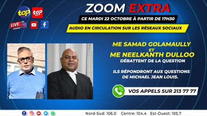 Zoom Extra Michael Jean Louis_0. reçoit Mes Samad Golamaully et Neelkanth Dulloo