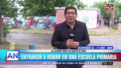 Un padre roba en una escuela de Merlo y es capturado gracias a cámaras de seguridad