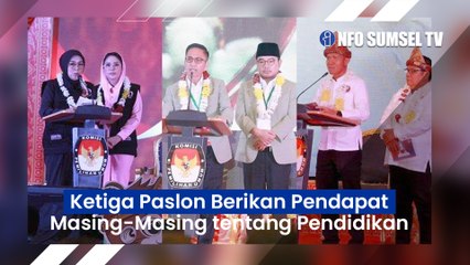 Debat Publik Pertama, Begini Pendapat Ketiga Calon Wali Kota Palembang Mengenai Masalah Pendidikan