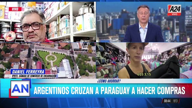 Argentinos cruzan a Paraguay en busca de precios más bajos