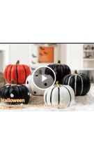 Halloween Decorations Indoor - Set of 6 Halloween Pumpkin Decor
