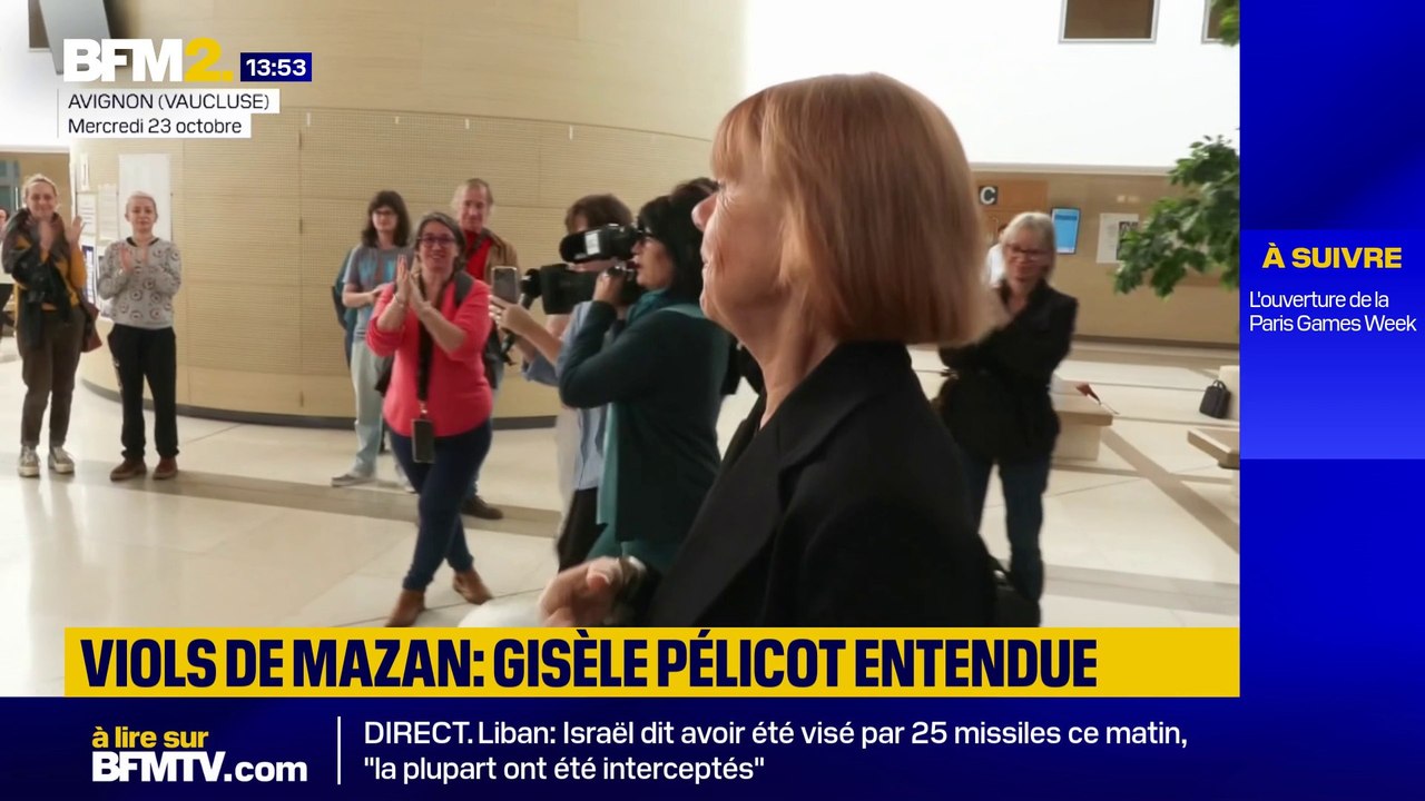 Procès des viols de Maza: Gisèle Pelicot applaudie à sa sortie de la salle d'audience