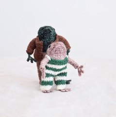 Rupert's House handmade frog and toad together