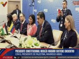 Presidente Nicolás Maduro afianza relaciones bilaterales con su homólogo palestino Mahmoud Abbas