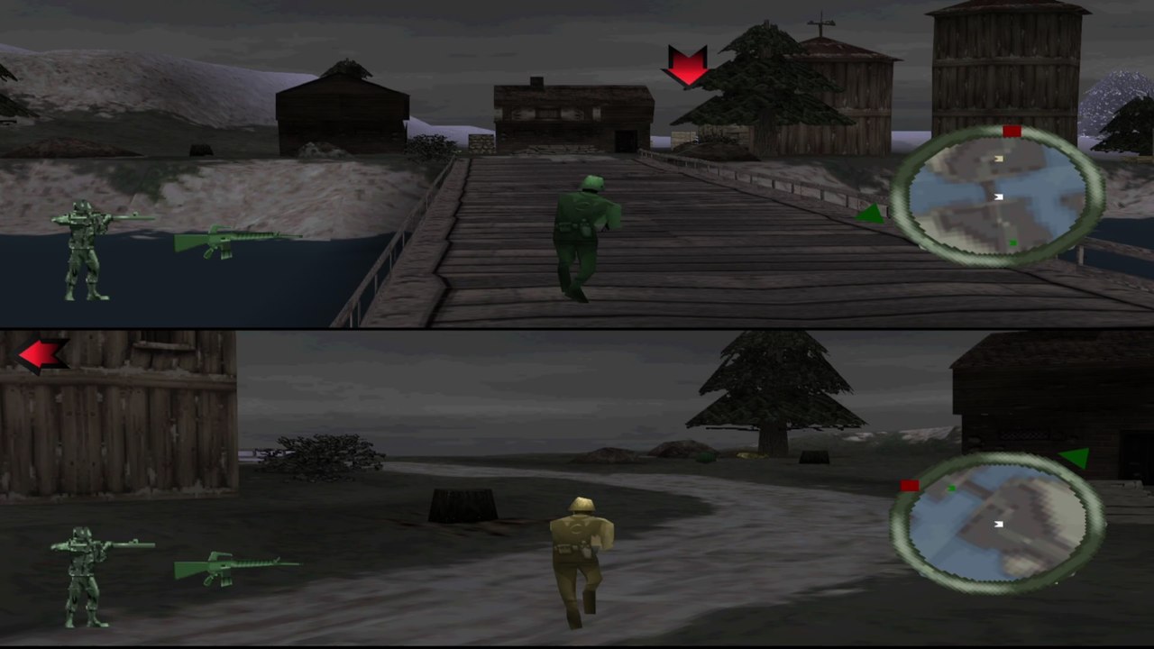 Army Men: World War: Land Sea Air - Multiplayer - Farmer's Feud - CTF (PSX)