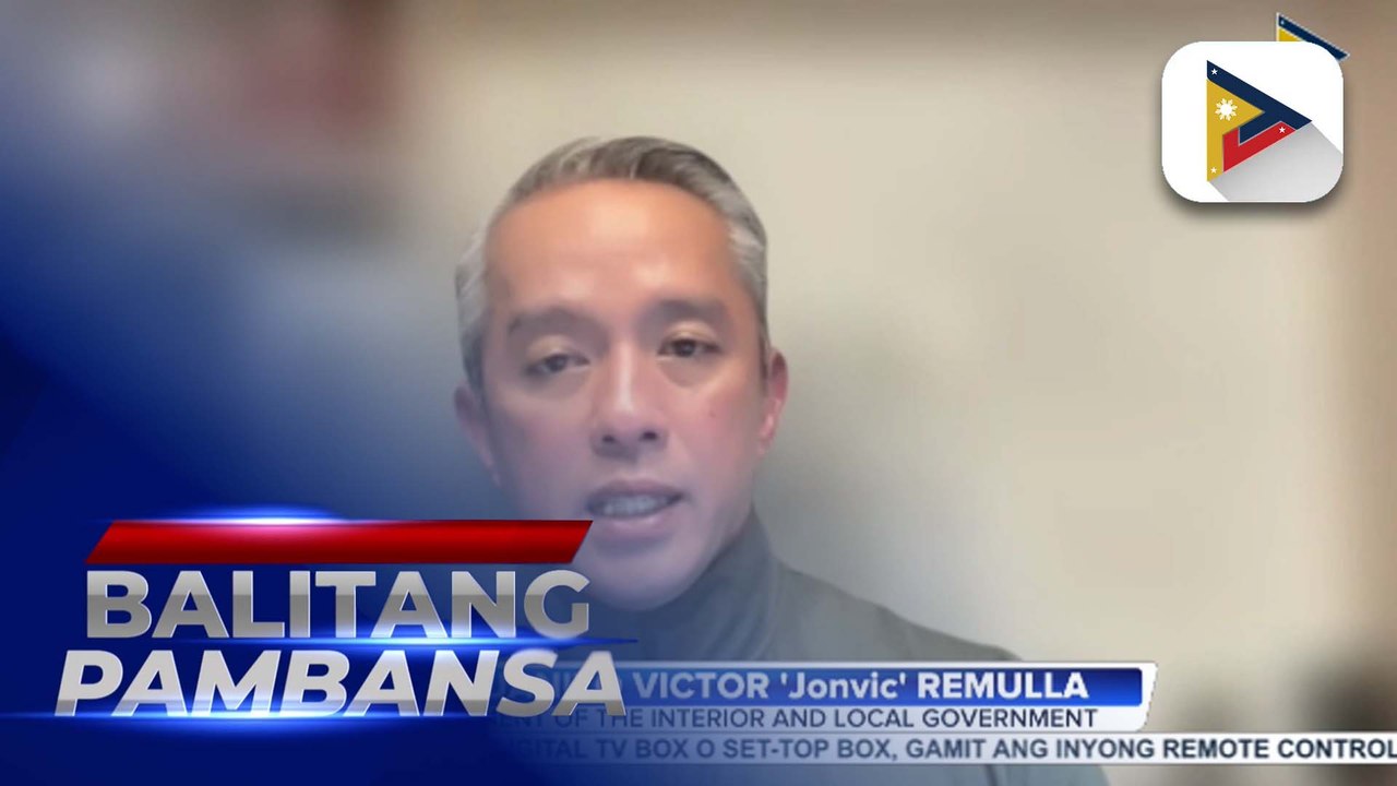 Panayam kay DILG Sec. Jonvic Remulla kaugnay sa bilin ni Pres. Ferdinand R. Marcos Jr. na maghatid ng agarang tulong sa mga apektado ng Bagyong Kristine