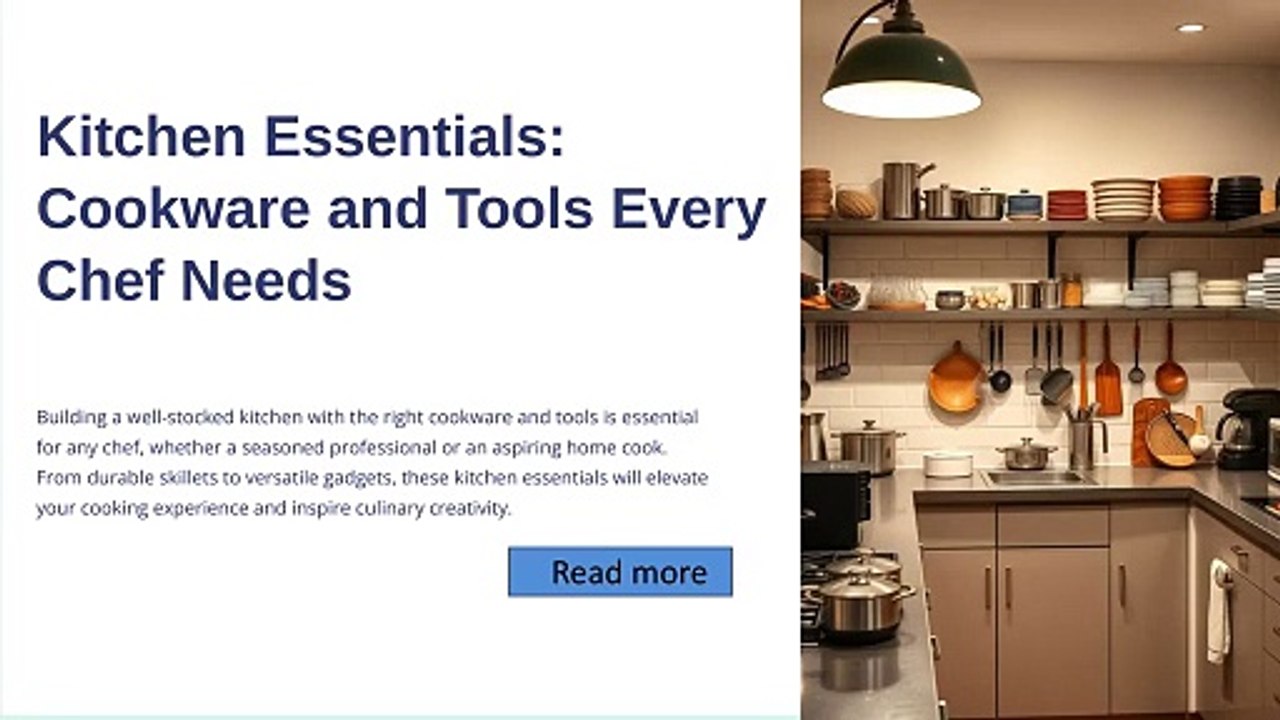 Kitchen Essentials: Cookware and Tools Every Chef Needs