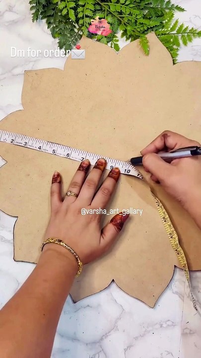 Indian handicraft Flower Mirror Art