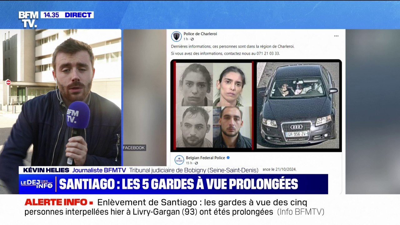 Enlèvement de Santiago: 2 des 5 personnes interpellées en Seine-Saint-Denis sont suspectées d'avoir fait l'aller-retour en Belgique