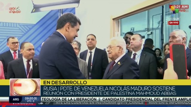 Pdte. Maduro sostuvo un encuentro con su homólogo palestino Mahmud Abbas