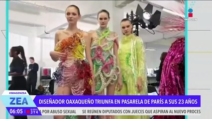 Diseñador oaxaqueño triunfa en el Desfile de Moda de París