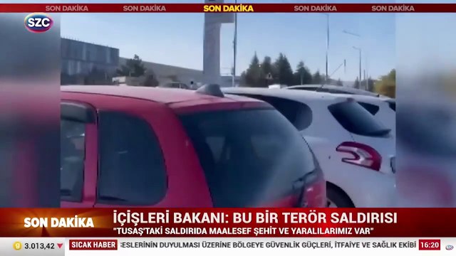 Ankara'da TUSAŞ tesisine terör saldırısı: Patlama anı kamerada