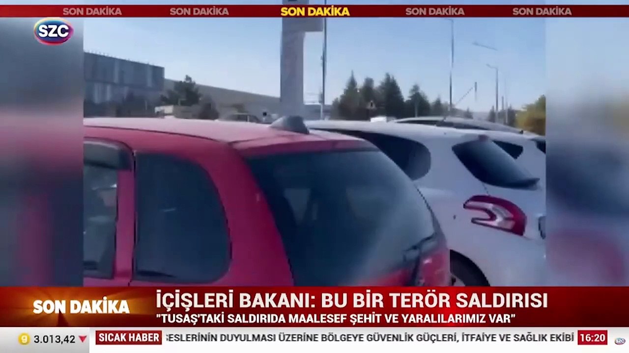 Ankara'da TUSAŞ tesisine terör saldırısı: Patlama anı kamerada