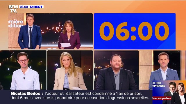 Les premières minutes de la matinale de BFMTV ce mercredi 23 octobre 2024