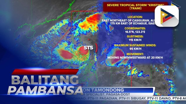 Bagyong #KristinePH, lumakas pa bilang severe tropical storm; Signal No. 3, nakataas sa ilang lugar sa bansa