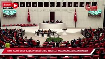 DEM Parti Grup Başkanvekili Sezai Temelli: Çok üzgünüz