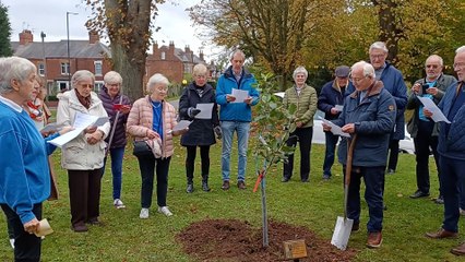 Southwell Choral Society tree planting