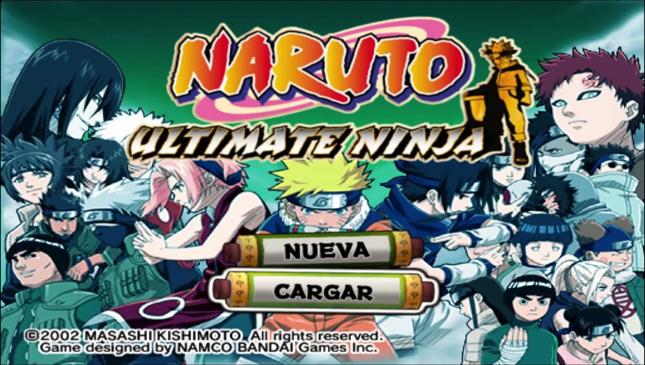 Poderes ESPECIALES de ROCK LEE  - Naruto Ultimate ninja - 2003 - PS2