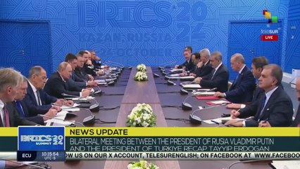 President Vladimir Putin meets with Turkish President Recep Tayyip Erdogan