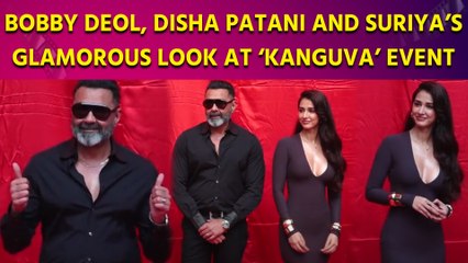 Suriya, Bobby Deol, Disha Patani Present At Film Promotional Event of ‘Kanguva’