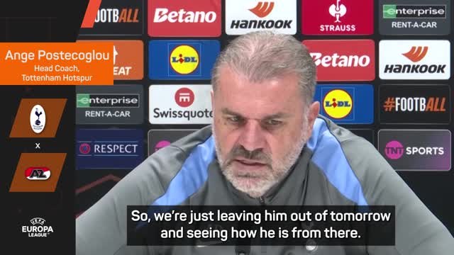 Postecoglou confirms Son will miss AZ clash