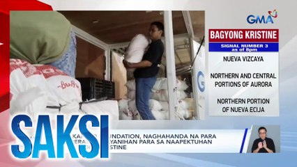 GMA Kapuso Foundation, naghahanda na para sa Operation Bayanihan para sa naapektuhan ng Bagyong Kristine | Saksi