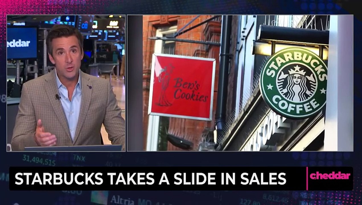 Starbucks Takes a Slide in Sales
