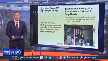 Trump condemns UK’s Labour party for "blatant foreign interference"