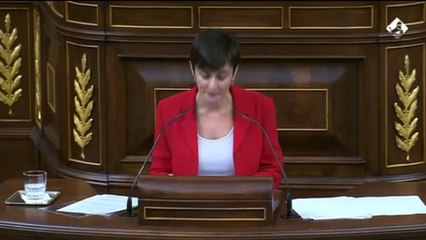 La ministra de Vivienda, Isabel Rodríguez, este miércoles en el Congreso.