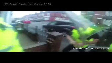 Moment police officers raid home and find cannabis factory