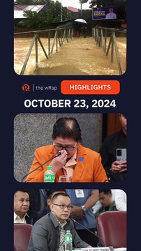 Today's headlines: Severe Tropical Storm Kristine, Apollo Quiboloy, drug war probe | The wRap | October 23, 2024