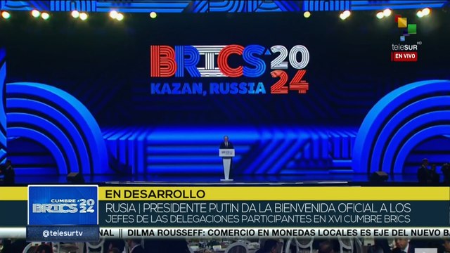 Pdte. Putin da la bienvenida a participantes de la Cumbre BRICS